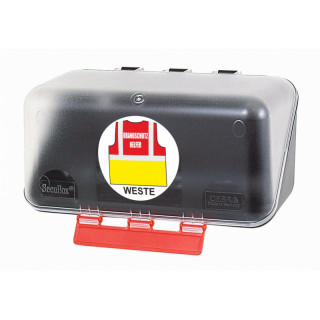 Aufbewahrungbox klein Transparent für Einsatzwesten, 16,50