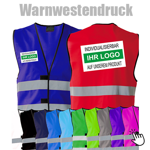 Warnweste NEUTRAL, Reflexstreifen silber, ohne Aufdruck, inkl. Tasche