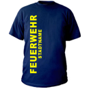 Feuerwehr T-Shirt Style 1 mit Stadtnamen