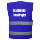 Brandschutz - beauftragter Warnweste Sonderfarbe in 10...