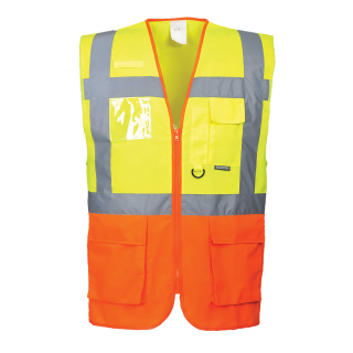 Portwest Hochwertige Warnweste Executive - two tone gelb / orange