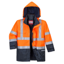 BIZFLAME Regen Warnschutz Multi-Norm-Jacke Orange/Marine