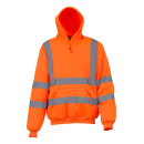 Hi Vis Pull-Over Hoodie EN20471 Klasse 3 gelb oder Orange S-3XL