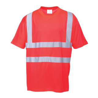 Warnschutz T-Shirt Rot