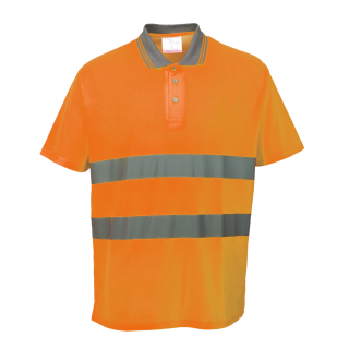 Hi-Cool Poloshirt Orange ISO 20471