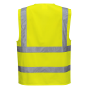 Warnschutzweste mit Reißverschluss gelb EN 20471 S-3XL größe M