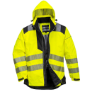 Vison Warnschutz Regenjacke gelb/schwarz