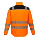 Vison Warnschutz Softshelljacke  orange/schwarz