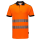 Vison Warnschutz Poloshirt orange/schwarz