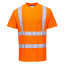 Baumwoll Komfort Warnschutz T-Shirt Orange