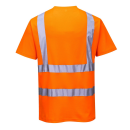 Baumwoll Komfort Warnschutz T-Shirt Orange