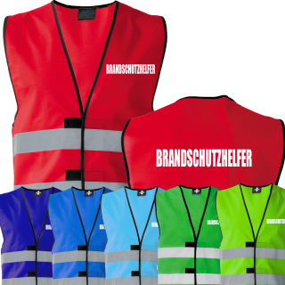 Brandschutzhelfer Warnweste Sonderfarbe in 7 gr&ouml;&szlig;en und 6 farben