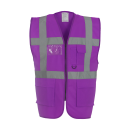 YOKO Executive Warnweste Violett / Lila / Purple  mit...