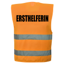 Ersthelferin Warnweste Gelb oder Orange unisize