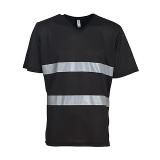 Hi Vis Top Cool Light V-Neck T-Shirt größe: 3XL Black