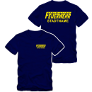 Freiwillige Feuerwehr T-Shirt Style 1 mit Stadtnamen