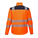 Vison Warnschutz Softshelljacke  orange/navy