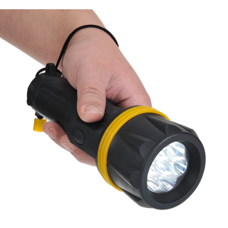 7-fach LED Gummi-beschichtete Taschenlampe