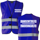2in1 Brandschutzhelfer Evakuierungshelfer Warnweste Sonderfarbe in 7 gr&ouml;&szlig;en