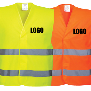 100 stück Warnweste Gelb oder Orange EN ISO 20471:2013...