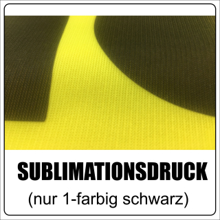 Sublimationsdruck auf Textilien - 1-farbig schwarz (nur auf Polyesterartikel m&ouml;glich)