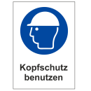 Gebotsschild Kopfschutz benutzen (ISO 7010)