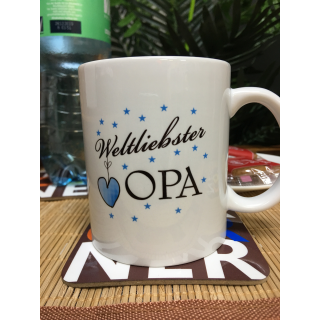 FUNNYWORDS Weltliebster Opa Kaffeebecher