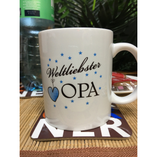 FUNNYWORDS® Weltliebster Opa Kaffeebecher