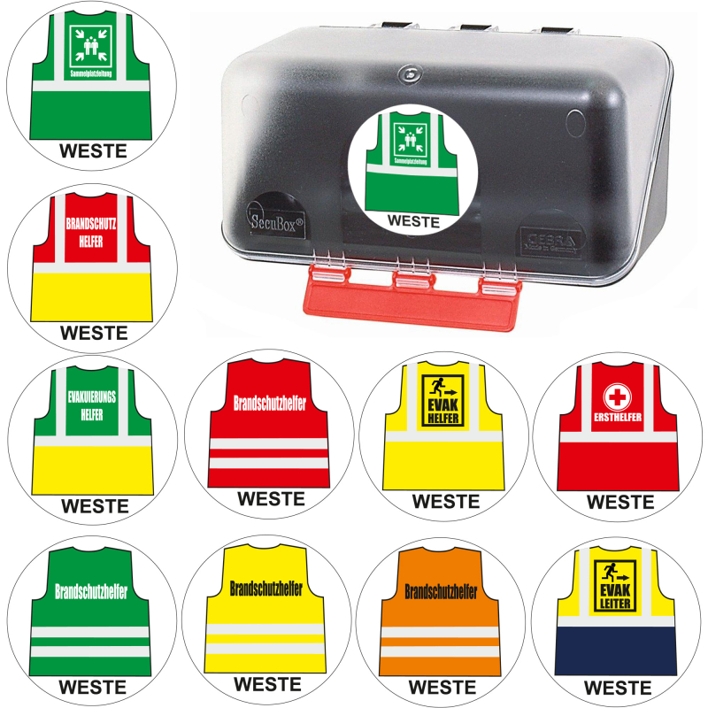 Aufbewahrungbox klein Transparent für Einsatzwesten, 16,50