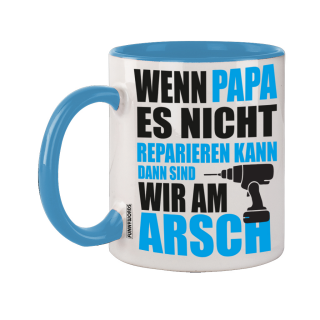 FUNNYWORDS Wenn Papa es nicht Reparieren kann ... Kaffeebecher