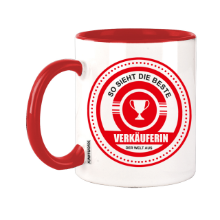 FUNNYWORDS Berufe Tasse So sieht die beste "BERUF" der Welt aus. Weiblich