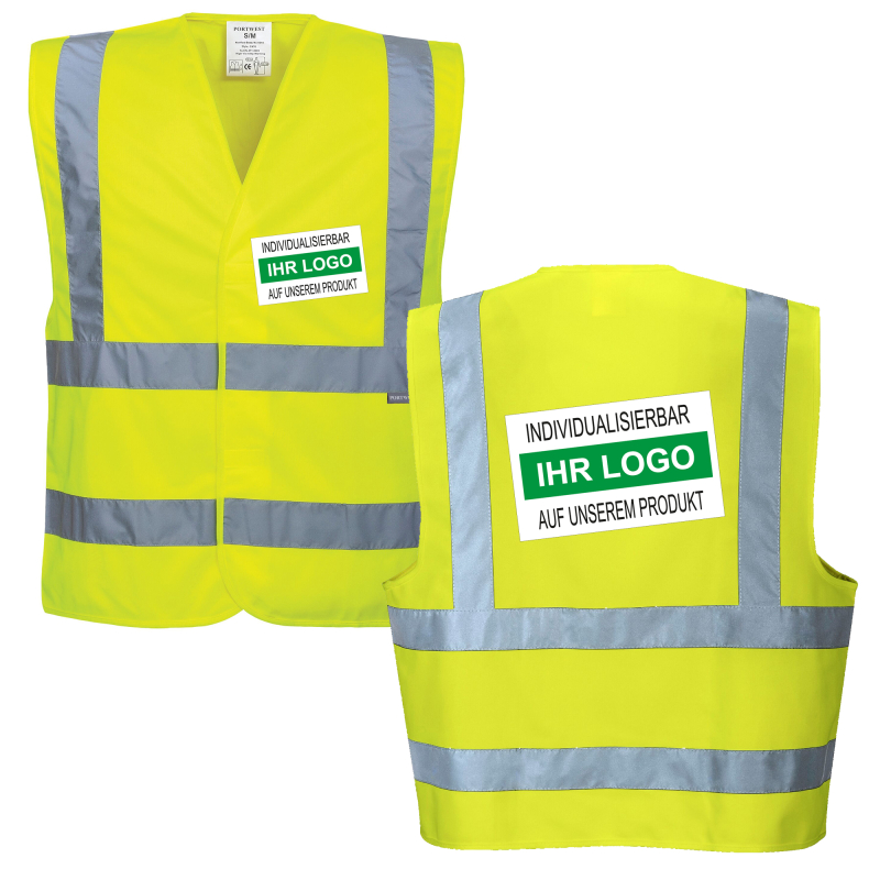 Warnweste Gelb 2 2 Inkl Druck In 5 Grossen S M L Xl 2xl 3xl 4xl 5x 9 49