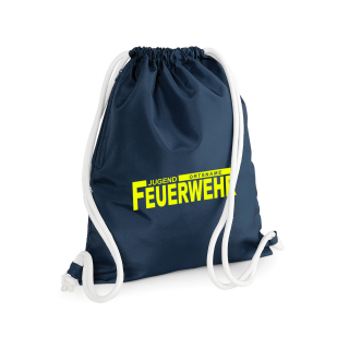 Jugend Feuerwehr Sportbeutel inkl.Wunschname Design FWJ3 Neongelb