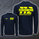 Feuerwehr Sweatshirt FW1500 Druck doppelseitig mehrfarbig...