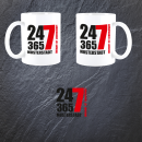 Ehrenamt 24 - 7 - 365 Tasse FW2503  inkl. Wunschtext