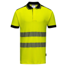 Vison Warnschutz Poloshirt gelb/schwarz