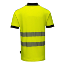 Vison Warnschutz Poloshirt gelb/schwarz