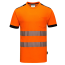 Vison Warnschutz T-Shirt orange/schwarz