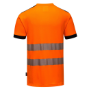 Vison Warnschutz T-Shirt orange/schwarz