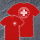 Schulsanitätsdienst T-Shirt inkl. Schulnamen "Einfach" Rot