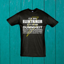 Funnywords &reg; Ich bin Elektriker - Dummheit Shirt  XL...