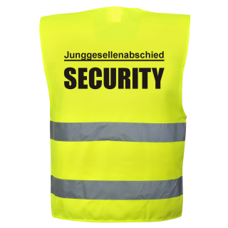 Junggesellenabschied Weste "SECURITY" #1502