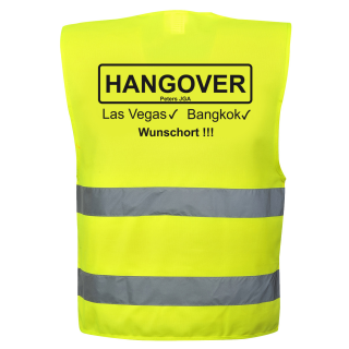 Junggesellenabschied Weste "HANGOVER" 2 #1601