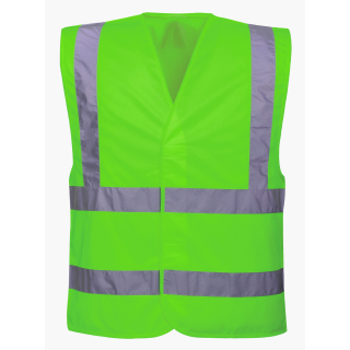 YOKO® Signalweste 2+2 Lime in 6 größen