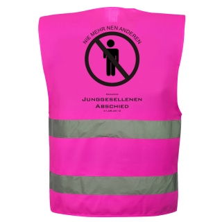 Junggesellenabschied Weste "Nie mehr nen anderen" #1609