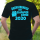 Funnywords Überlebender der Klopapier Krise 2020 - NEONDRUCK - Backprint - T-Shirt XS-5XL Neonblau XS