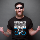 Funnywords® Alter Mensch mit Fahrrad T-Shirt  S-3XL