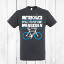 Funnywords&reg; Alter Mensch mit Fahrrad T-Shirt  S-3XL