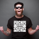 Funnywords® Ich muss gar nichts V2 BigPrint T-Shirt