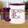 FUNNYWORDS® Rote Streifen Serie FICKEN SIE SICH Kaffeebecher